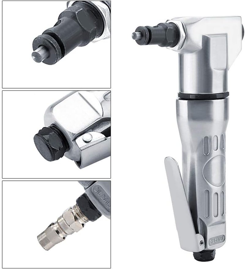 Wal front Pneumatic Metal Cutter Air Nibbler Shears with High Hardness Blade for Automotive Sheet Metal Steel Plate Cutting Handheld Pneumatic Cutting Tool (2800 RPM) - Image 2